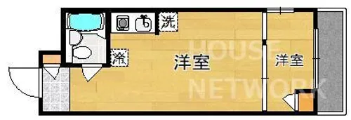 SQUARE20【202号室】の間取り