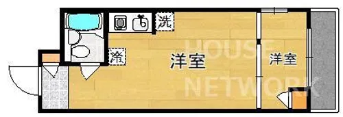 SQUARE20【202号室】の間取り