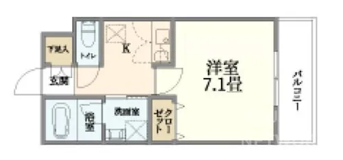 ウェルスクエア京都大宮仏光寺通【304号室】の間取り