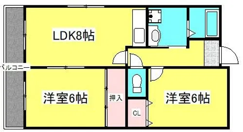 エスポアールキンダ【505号室】の間取り