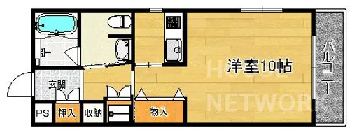 エスアンプレミア御所北【203号室】の間取り
