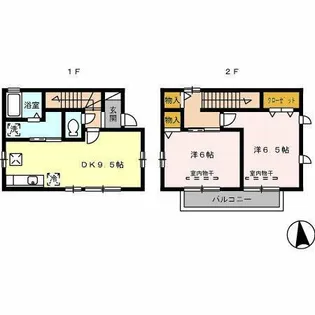 愛知県西春日井郡豊山町大字豊場字新栄【一戸建】の間取り