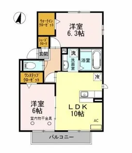アムールⅡ【2階】の間取り