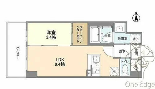 アヴェニール中崎【10階】の間取り
