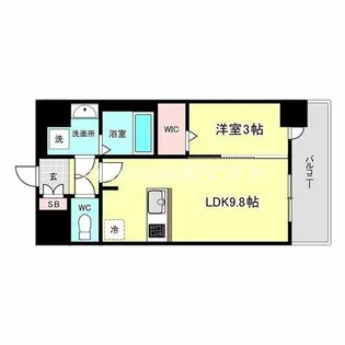ミラージュパレス大阪ドームProsper【8階】の間取り