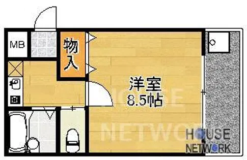 アイビースクエアー【106号室】の間取り