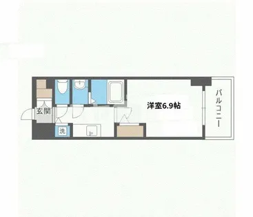 エスリード松屋町SOUTH【1002号室】の間取り