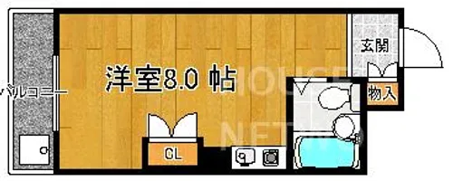 SQUARE20【201号室】の間取り