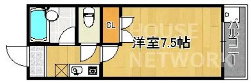 ノースゲート【201号室】の間取り
