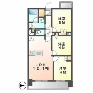 プレサンス名駅南ブリエ【510号室】の間取り