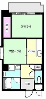 シティコープ・マーキュリー【6階】の間取り