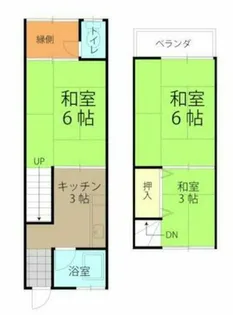 大阪府藤井寺市東藤井寺町【一戸建】の間取り