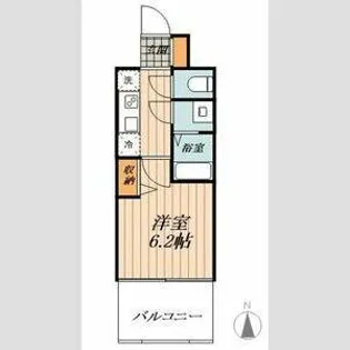 ディアレイシャス名駅WEST【7階】の間取り