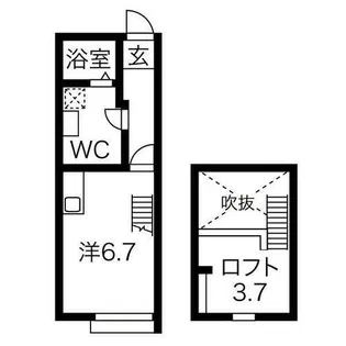 Cortile金山【1階】の間取り