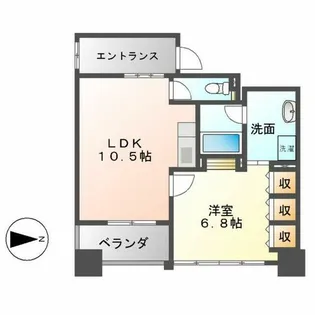 IZUMI1(イズミワン)【1003号室】の間取り