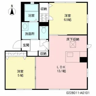 フォレスタMプリモA【202号室】の間取り