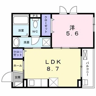 クレイン【3階】の間取り