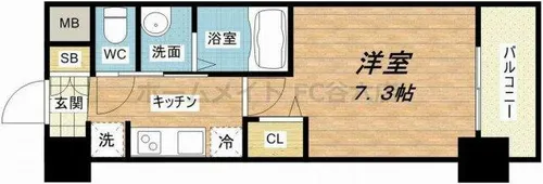 TLRレジデンス本町WEST【11階】の間取り