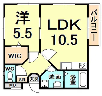 青楓館【1階】の間取り
