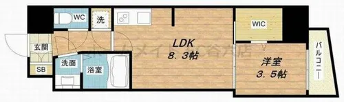 セレニテ梅田ルフレ【5階】の間取り