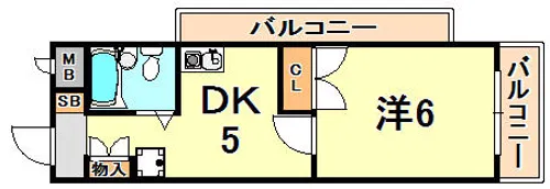 パルレ瑞ヶ丘【2階】の間取り