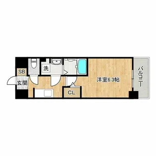 アドバンス天王寺南パキラ【8階】の間取り