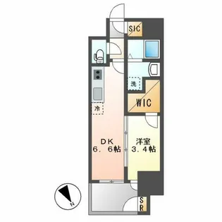 エステムコート名古屋新栄Ⅳネスト【9階】の間取り