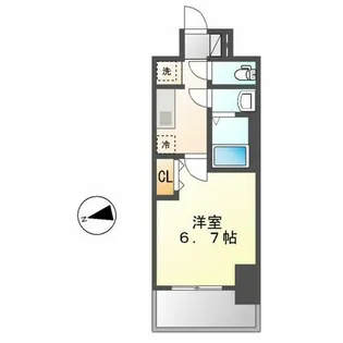 プレサンス新栄アーバンフロー【8階】の間取り