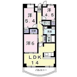 エンブレス【4階】の間取り