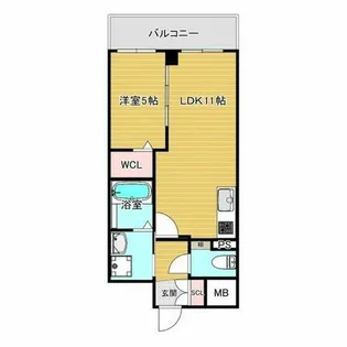 大阪府東大阪市荒本西4丁目【マンション】の間取り