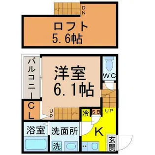 グランビル上小田井【1階】の間取り