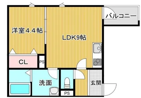 兵庫県西宮市甲子園七番町【アパート】の間取り