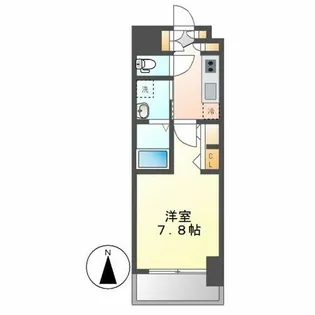 エステムコート名古屋TWIN WEST【209号室】の間取り