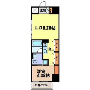 NS.ZEAL泉【9階】の間取り