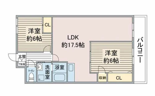 グレース上社【302号室】の間取り