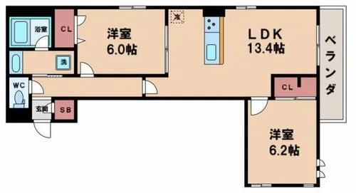 ミュゼリオ【2階】の間取り