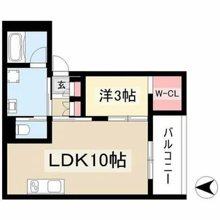 WELLNEST ROOM 名駅南 B棟【101号室】の間取り
