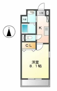 1Kの間取り画像