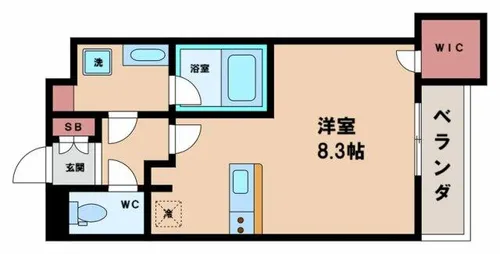 ウェルスクエア長居公園Ⅱ【1階】の間取り