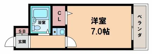 モンシェリー【3階】の間取り