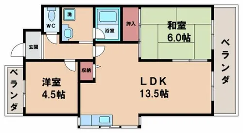 コートアゼリア鷹合【5階】の間取り