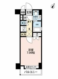 サヴォイレジェント【8階】の間取り