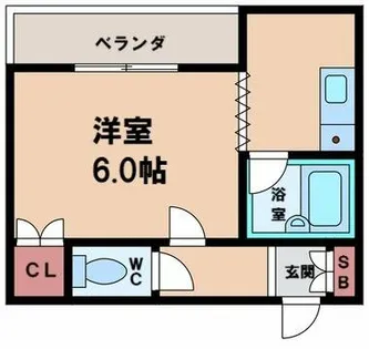 アスカマンション【4階】の間取り