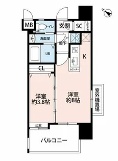 サヴォイ博多エレメンツ【7階】の間取り