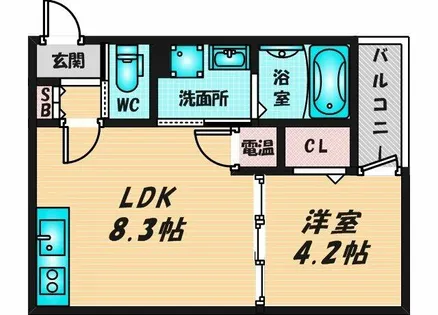Lunaria【3階】の間取り