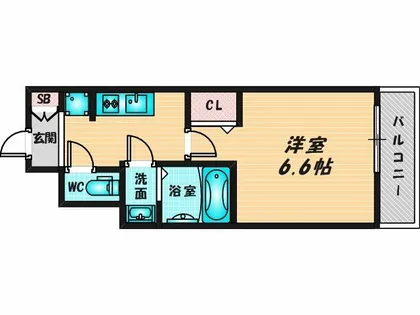 スワンズシティ大阪クレアスト【11階】の間取り
