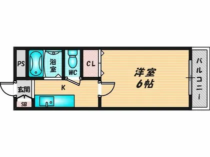 ローズハイツ花園【3階】の間取り