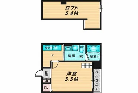 サングレイス花園【1階】の間取り