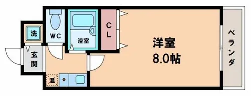 ファミールグランデサウス館【1階】の間取り