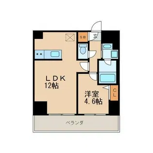プレミアム大須【5階】の間取り